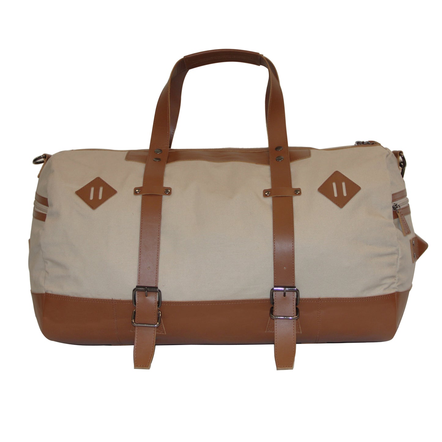 Canvas & Leather Duffle Bag-2