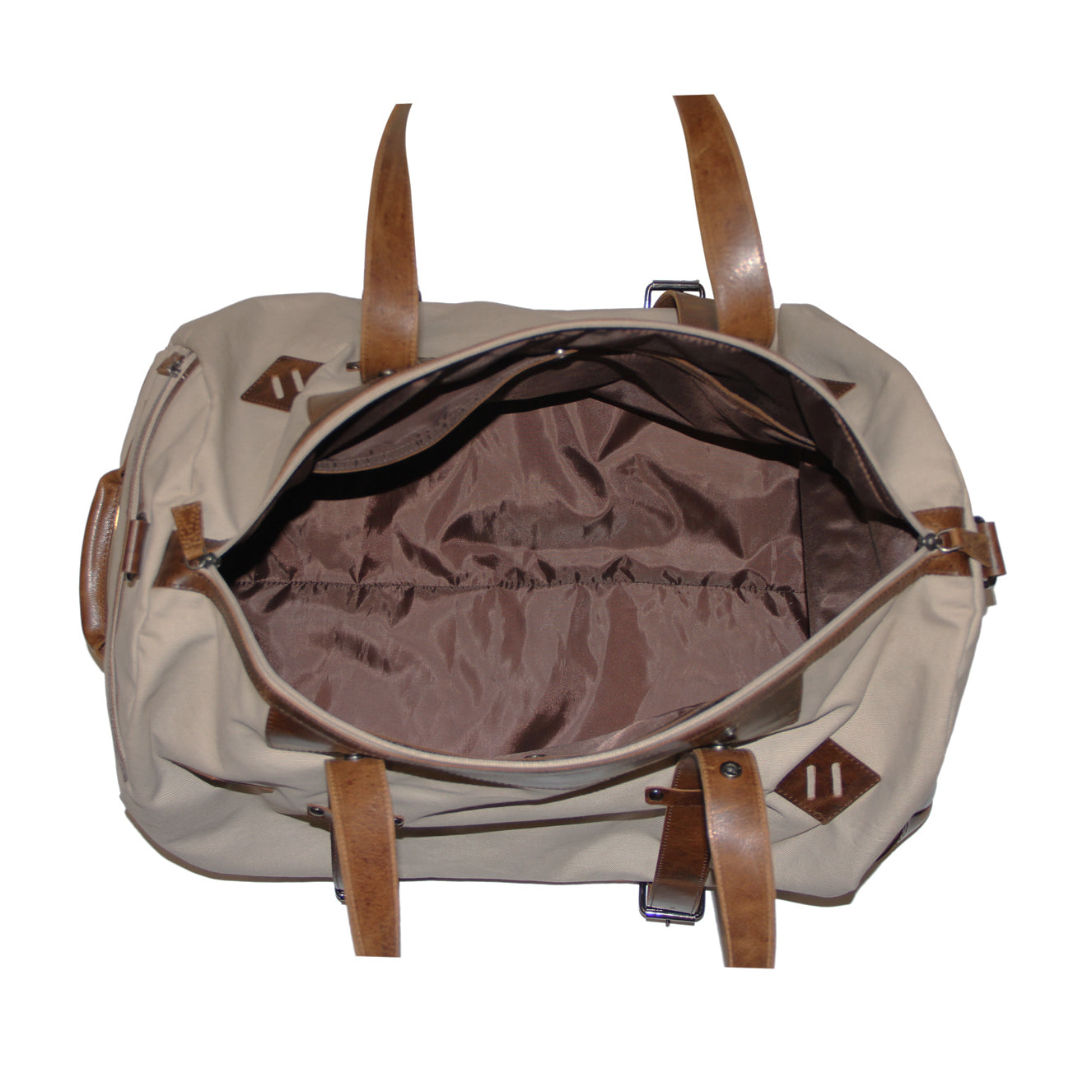 Canvas & Leather Duffle Bag