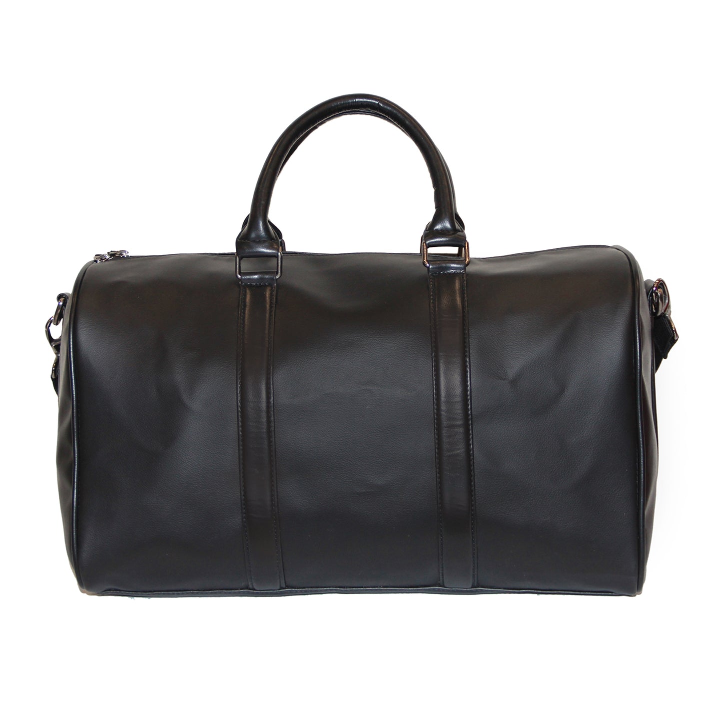 Faux Leather Black Weekender