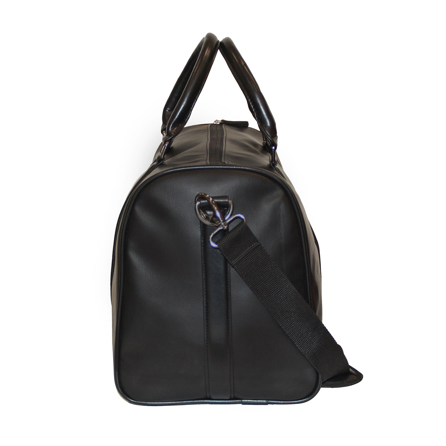 Faux Leather Black Weekender