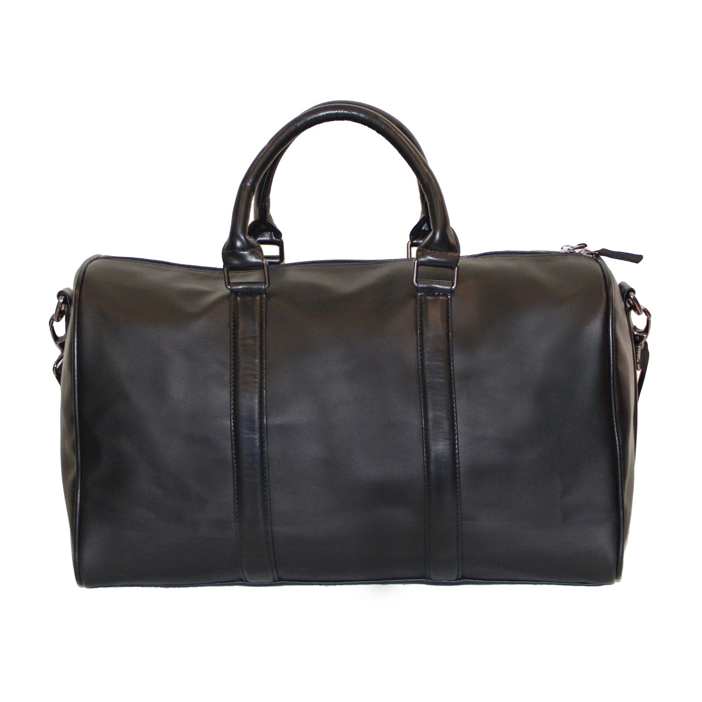 Faux Leather Black Weekender