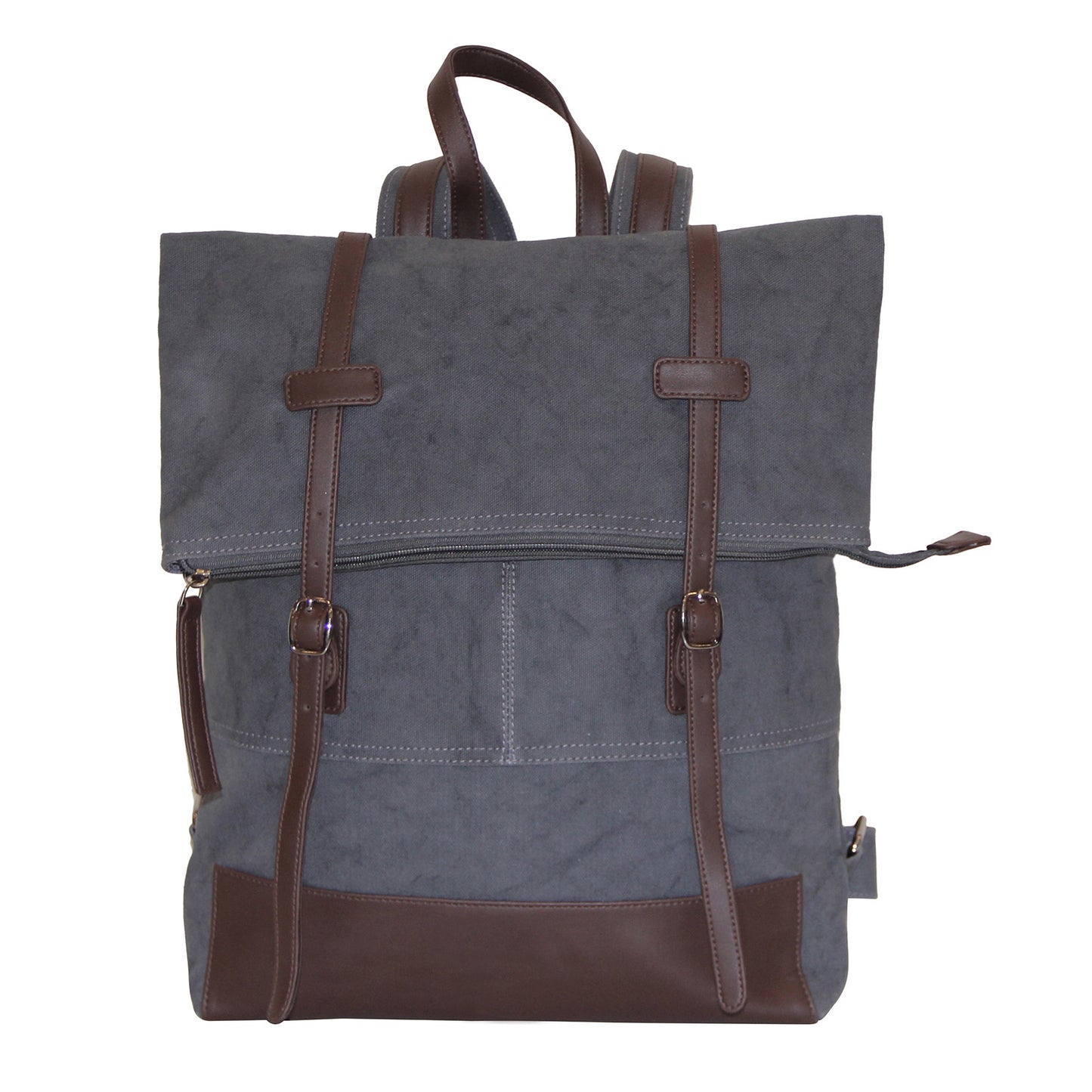 Grey Canvas Backpack