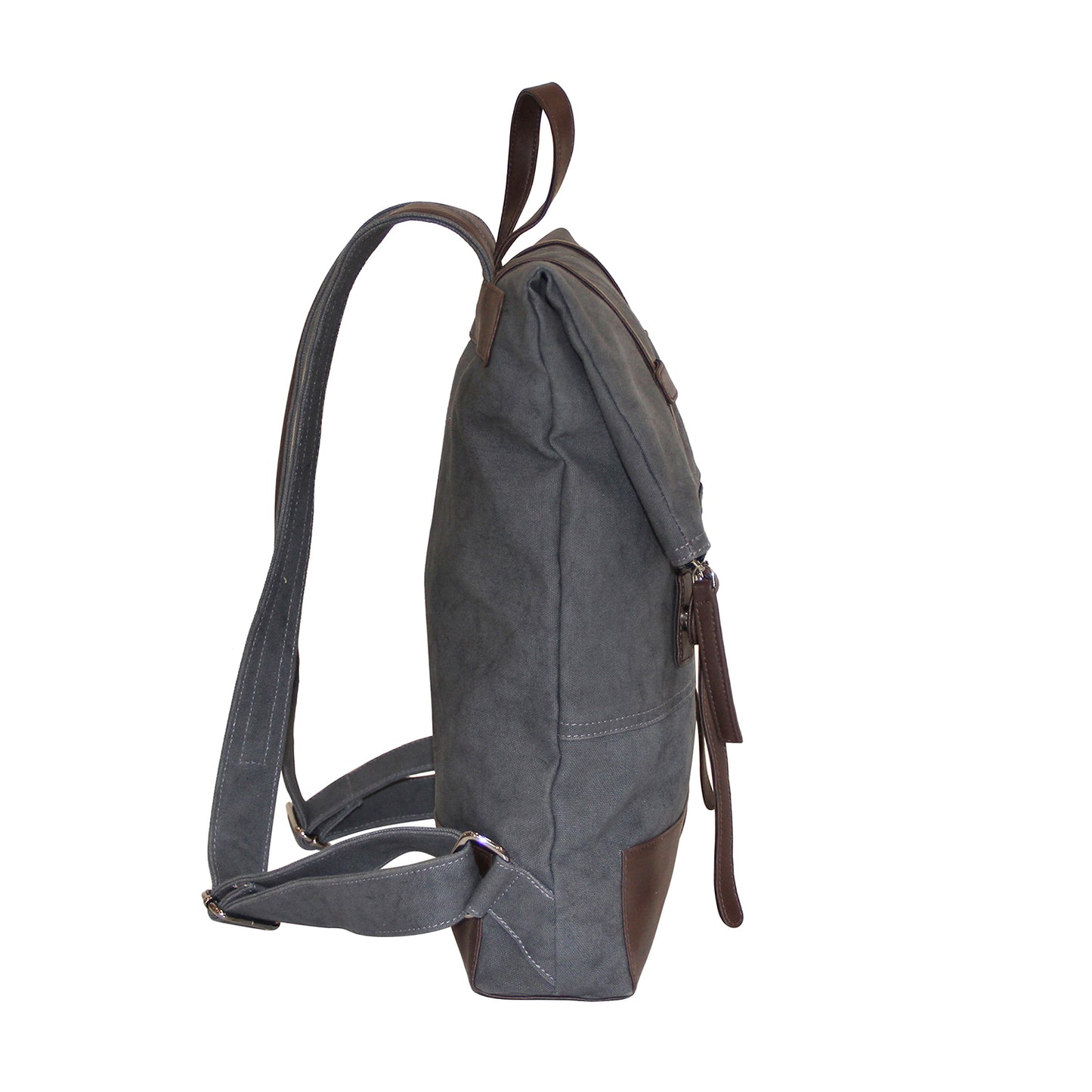 Grey Canvas Backpack