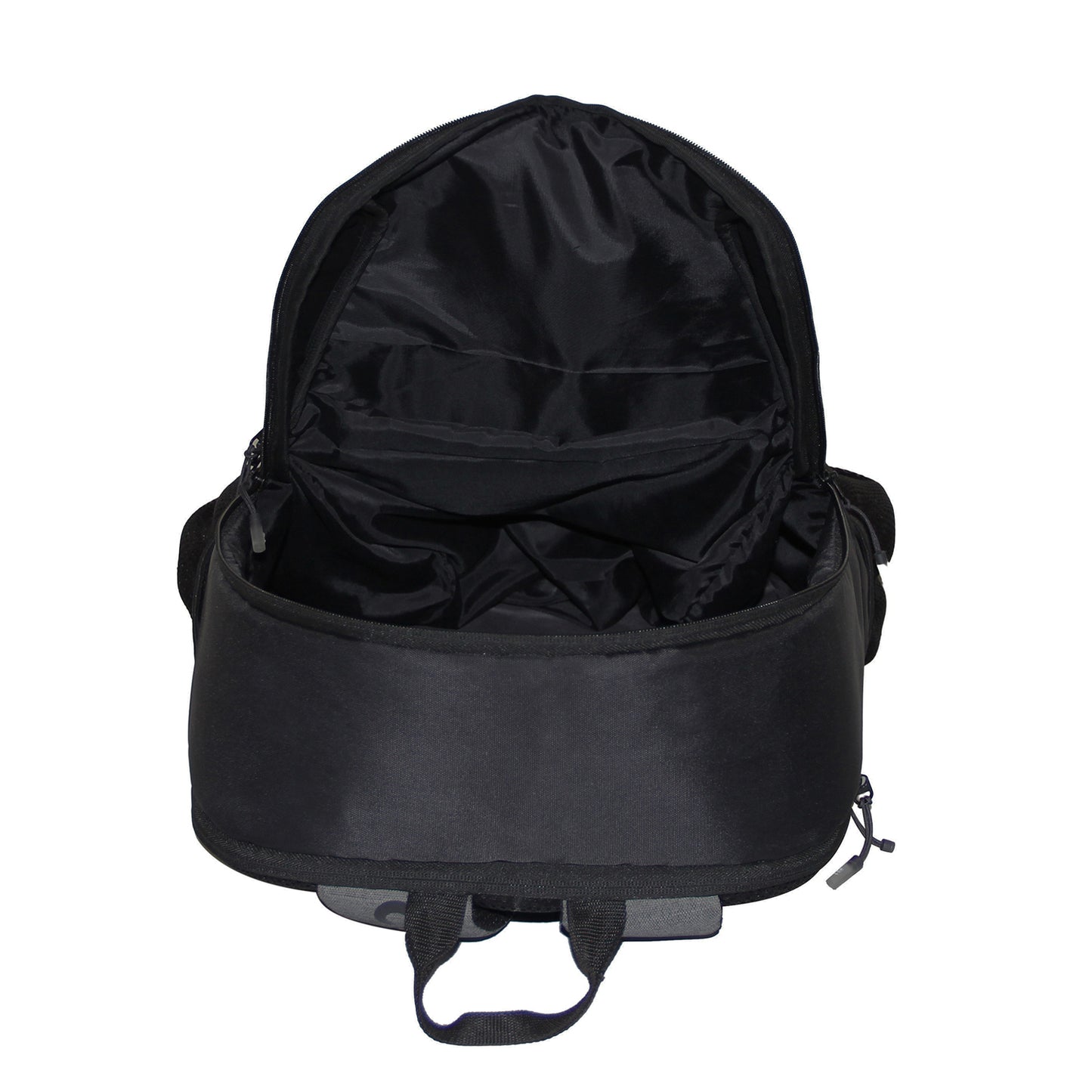 Grey Melange Polyester Backpack