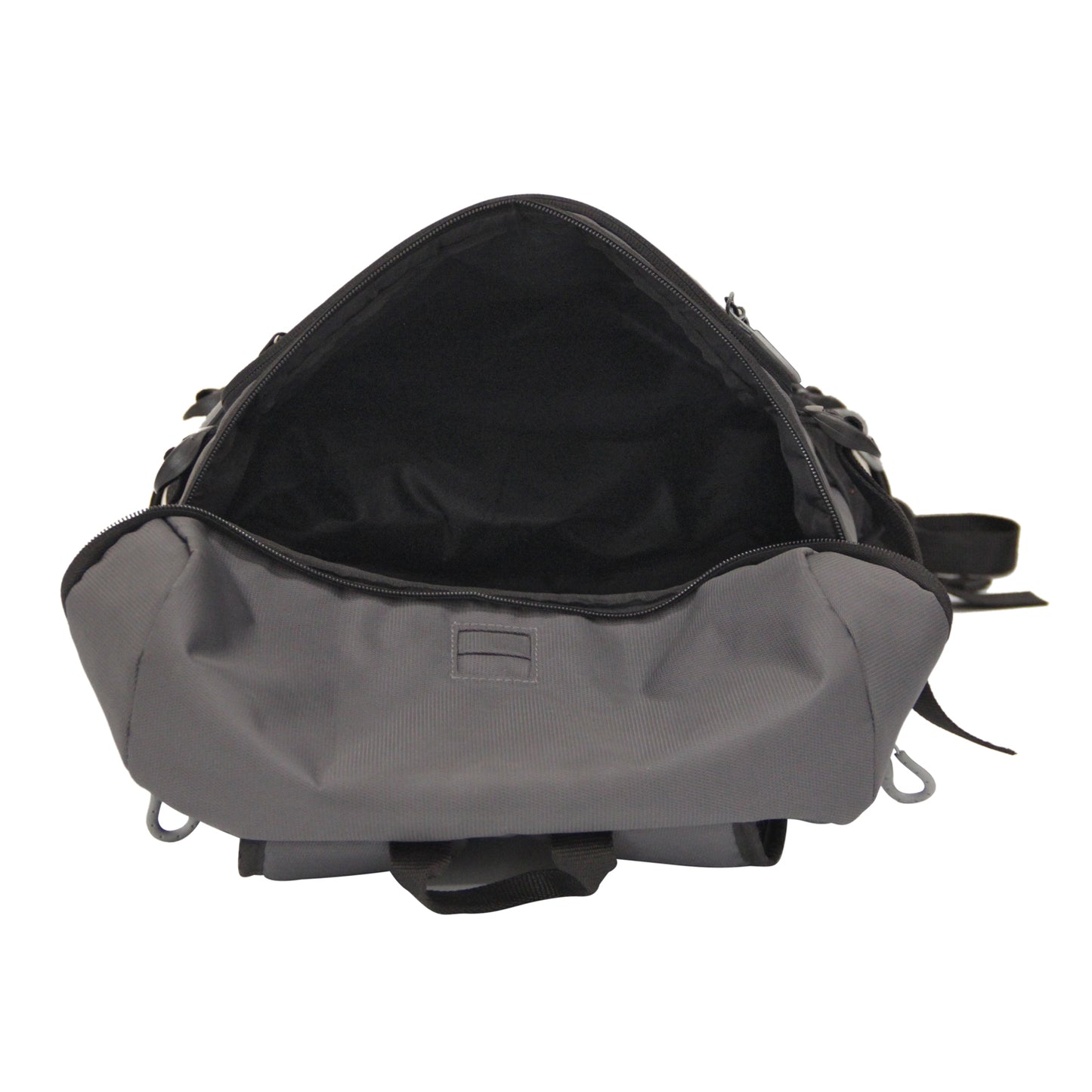 Grey Polyester Backpack