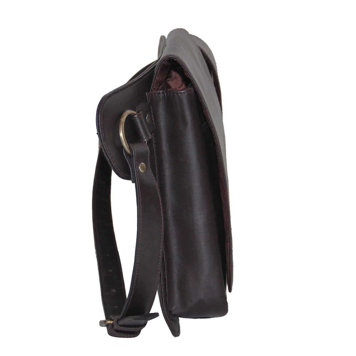 Brown Faux Leather Waist Bag