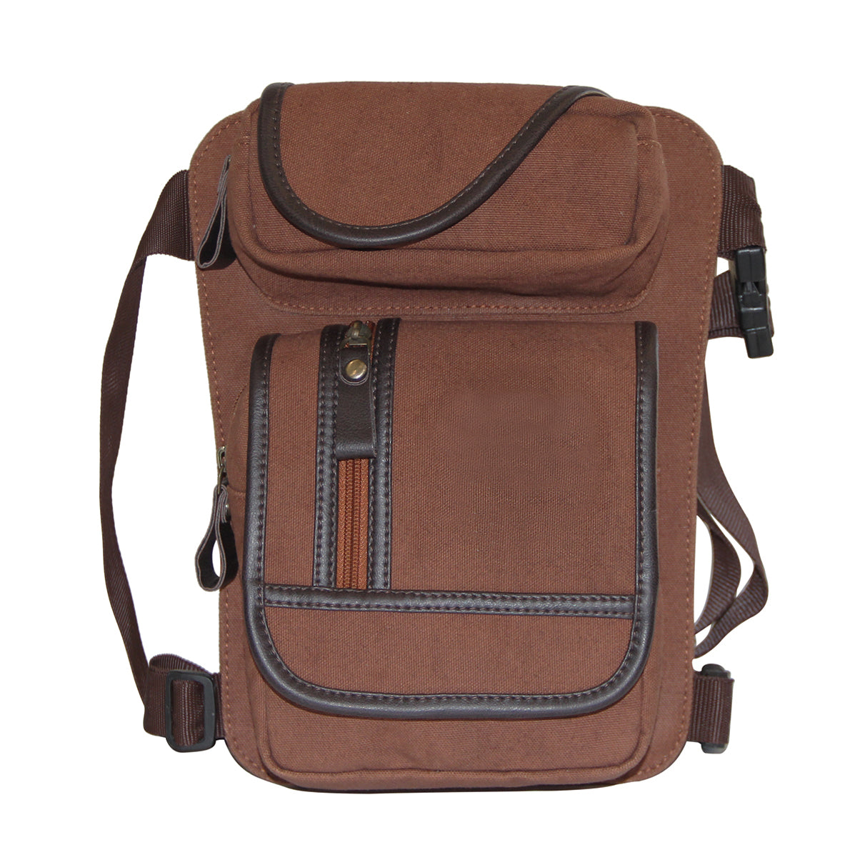 Brown Canvas Waist Bag