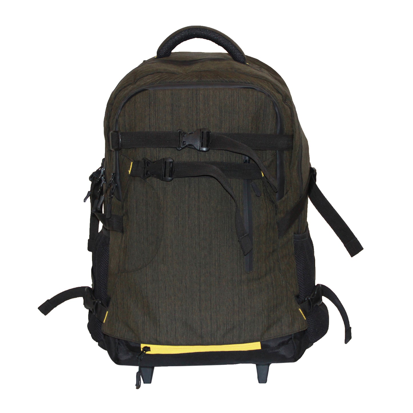 Military Green Flyknit Backpack with Trolley