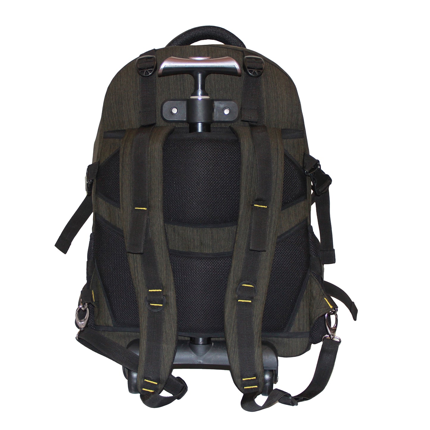Military Green Flyknit Backpack with Trolley