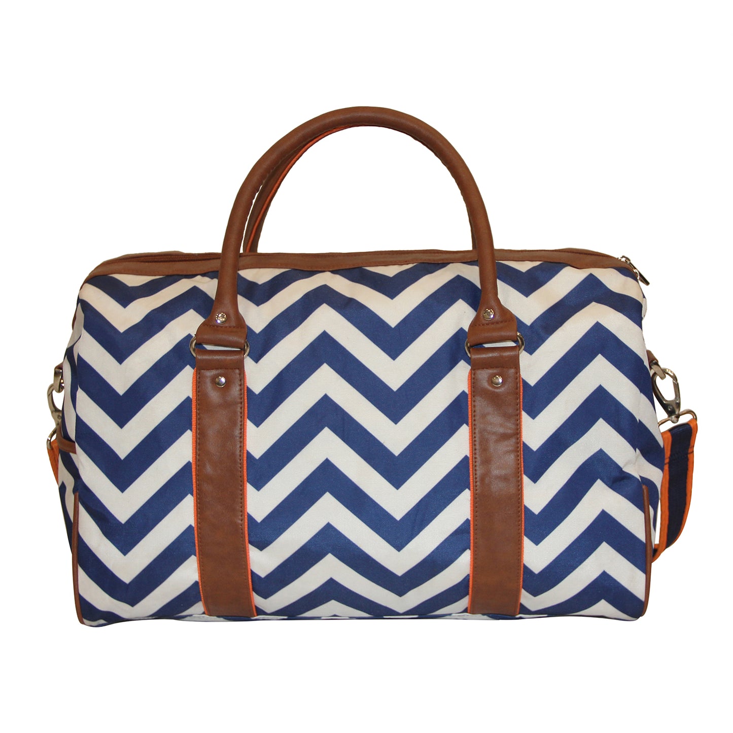Nautica Print - Blue & Brown Duffle