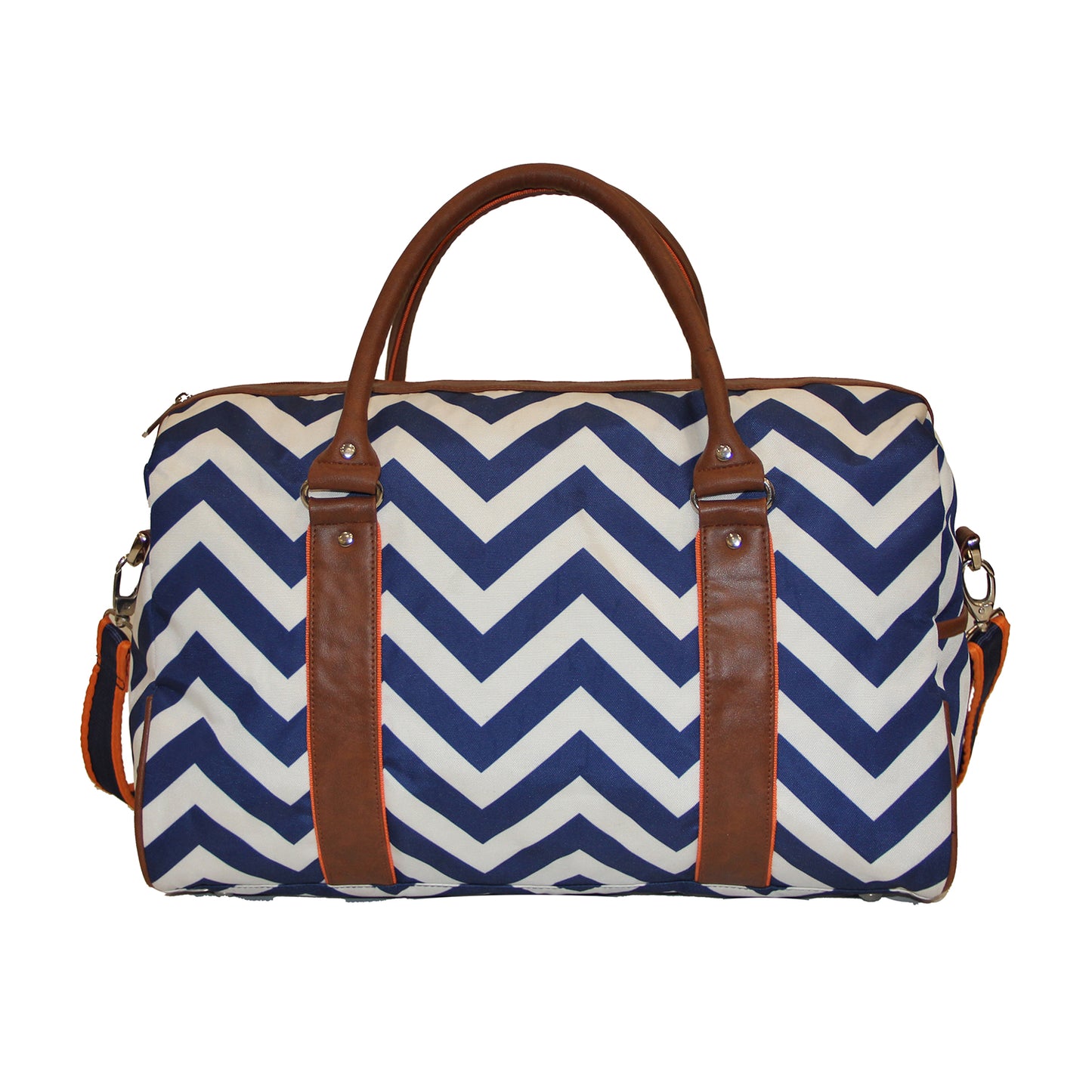 Nautica Print - Blue & Brown Duffle