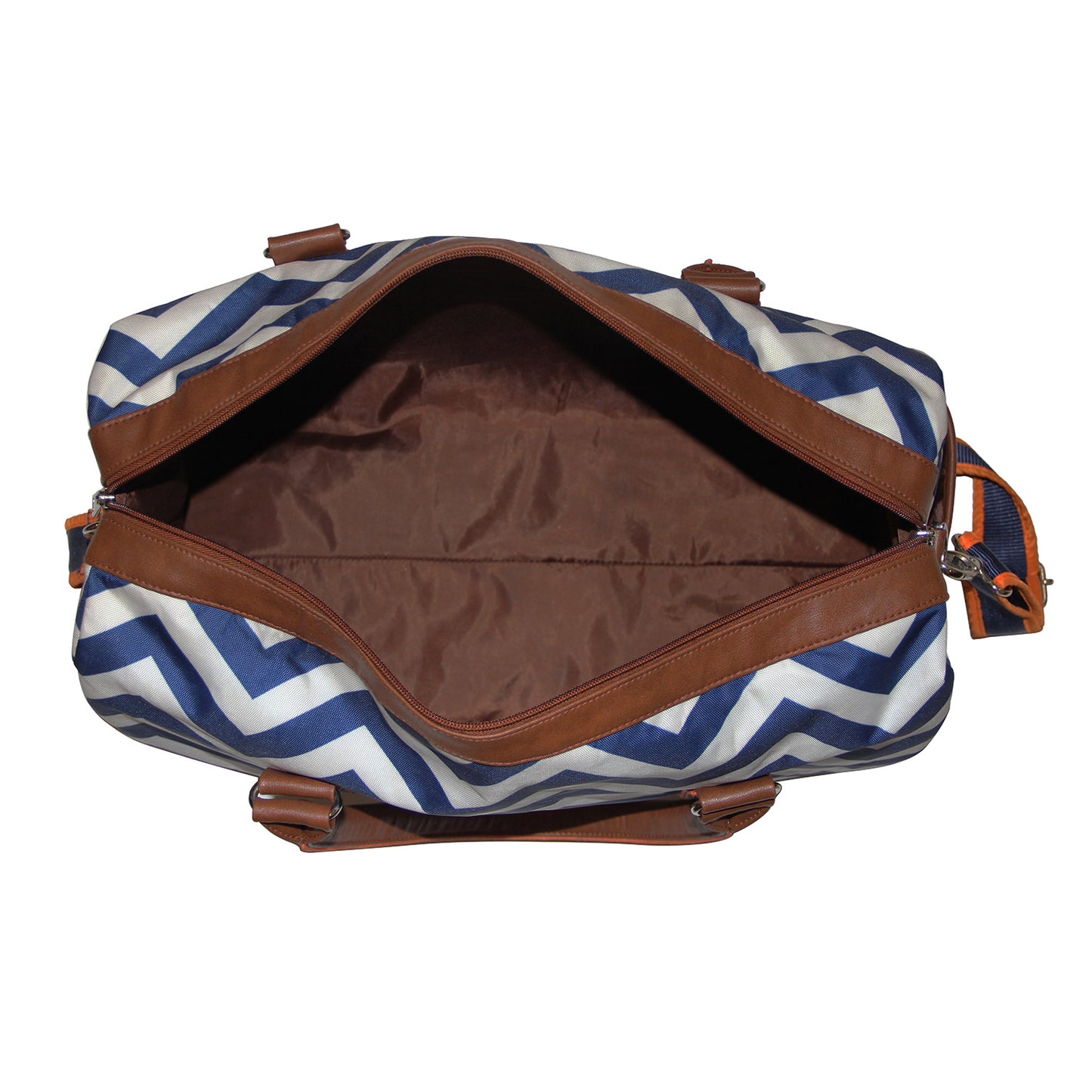 Nautica Print - Blue & Brown Duffle