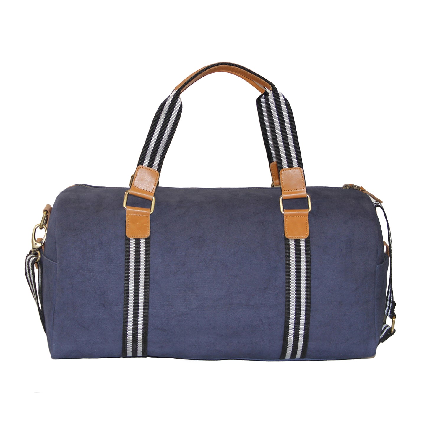 Navy Cotton Canvas Weekender