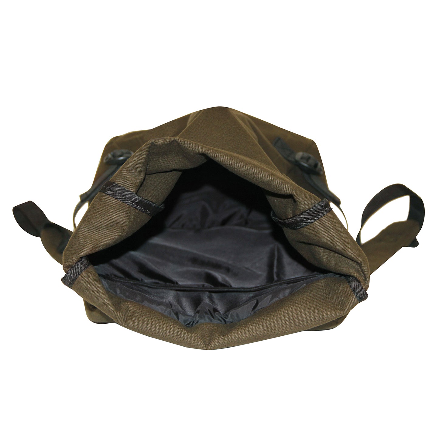 Olive Green Roll Top Backpack
