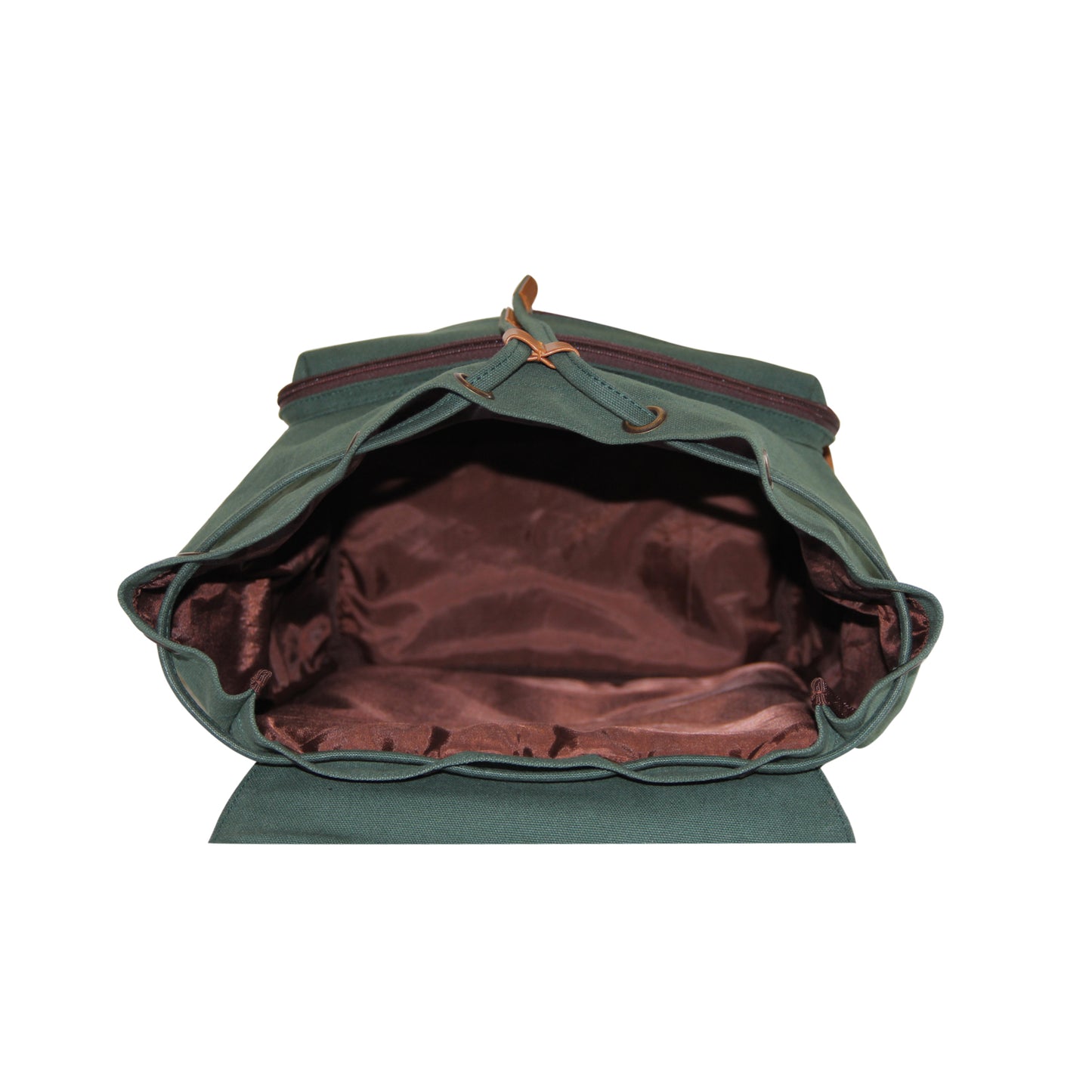 Olive Green Canvas Backpack