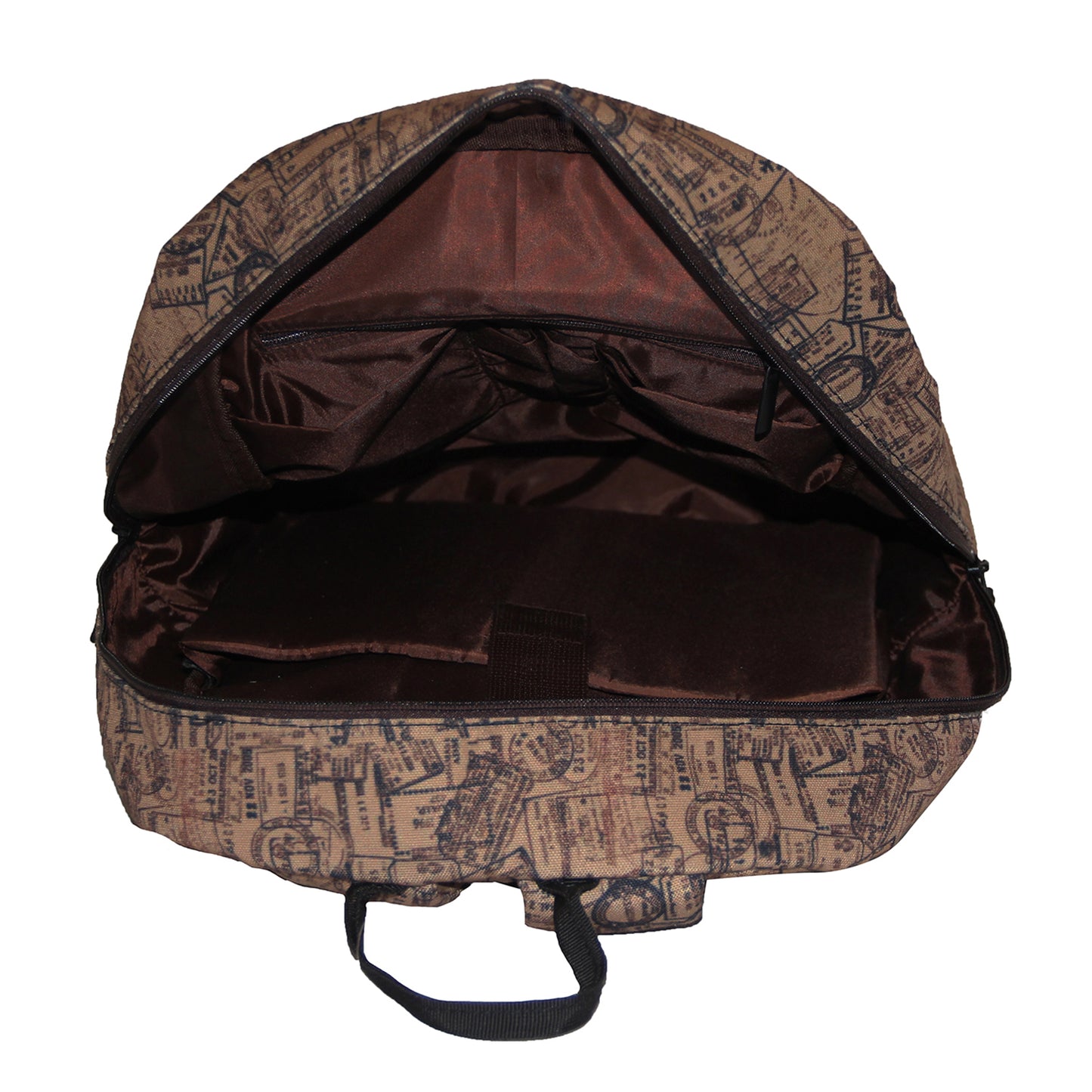 Printed Brown Backpack