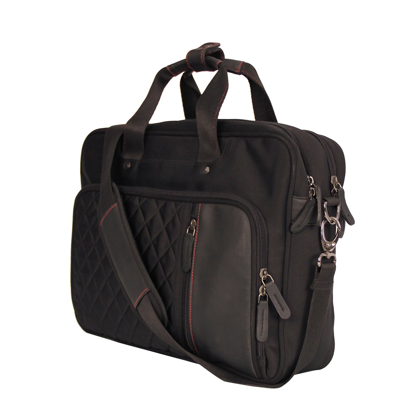 Quilted Black Messenger