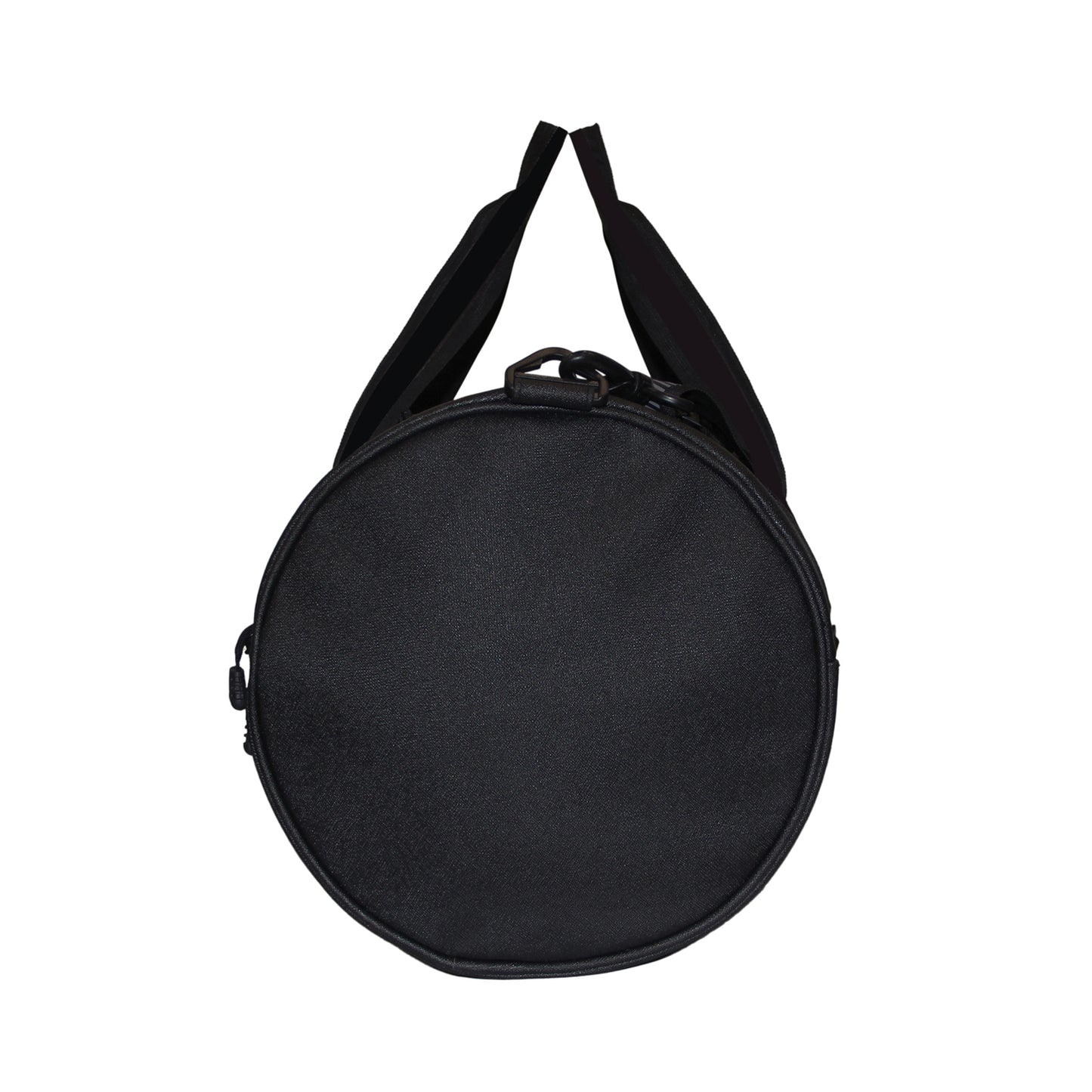 Stylish All Black Faux Leather Duffle