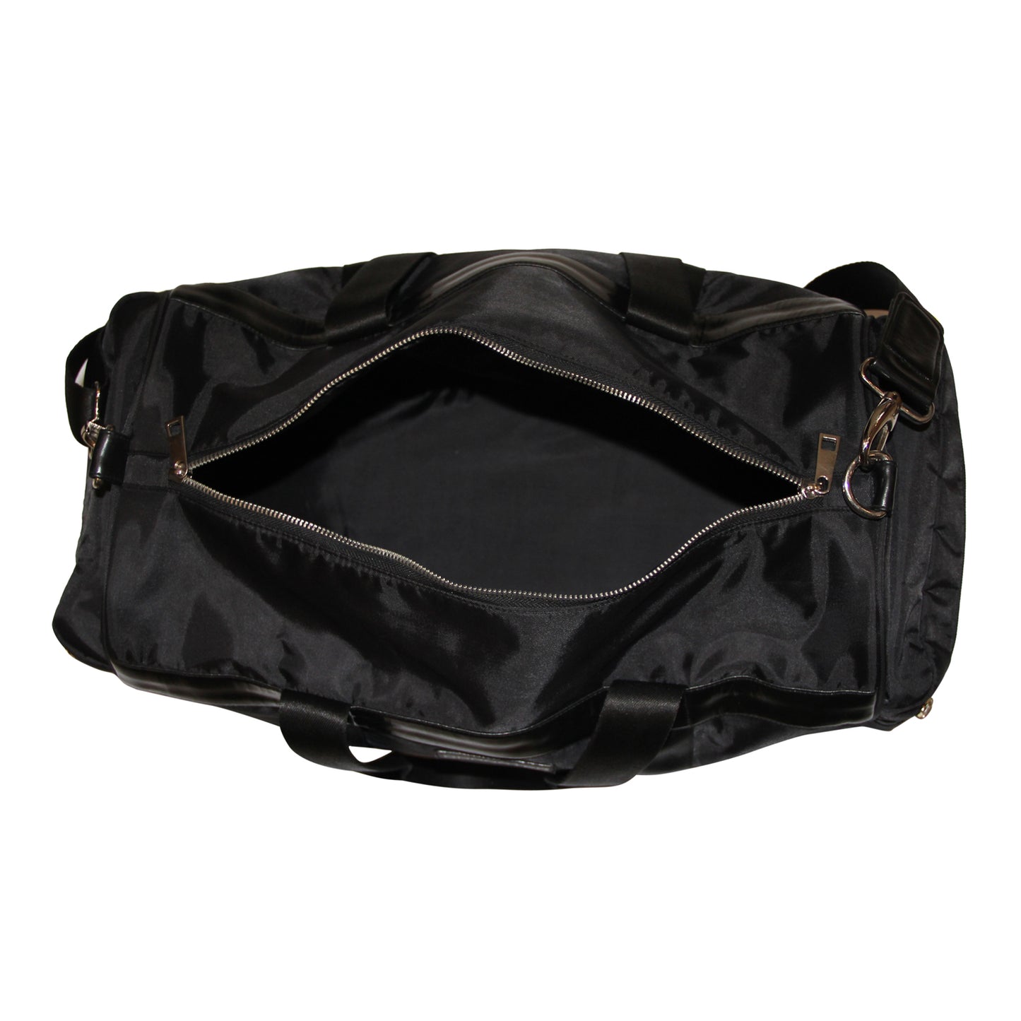 Stylish Black Textured PU Weekender
