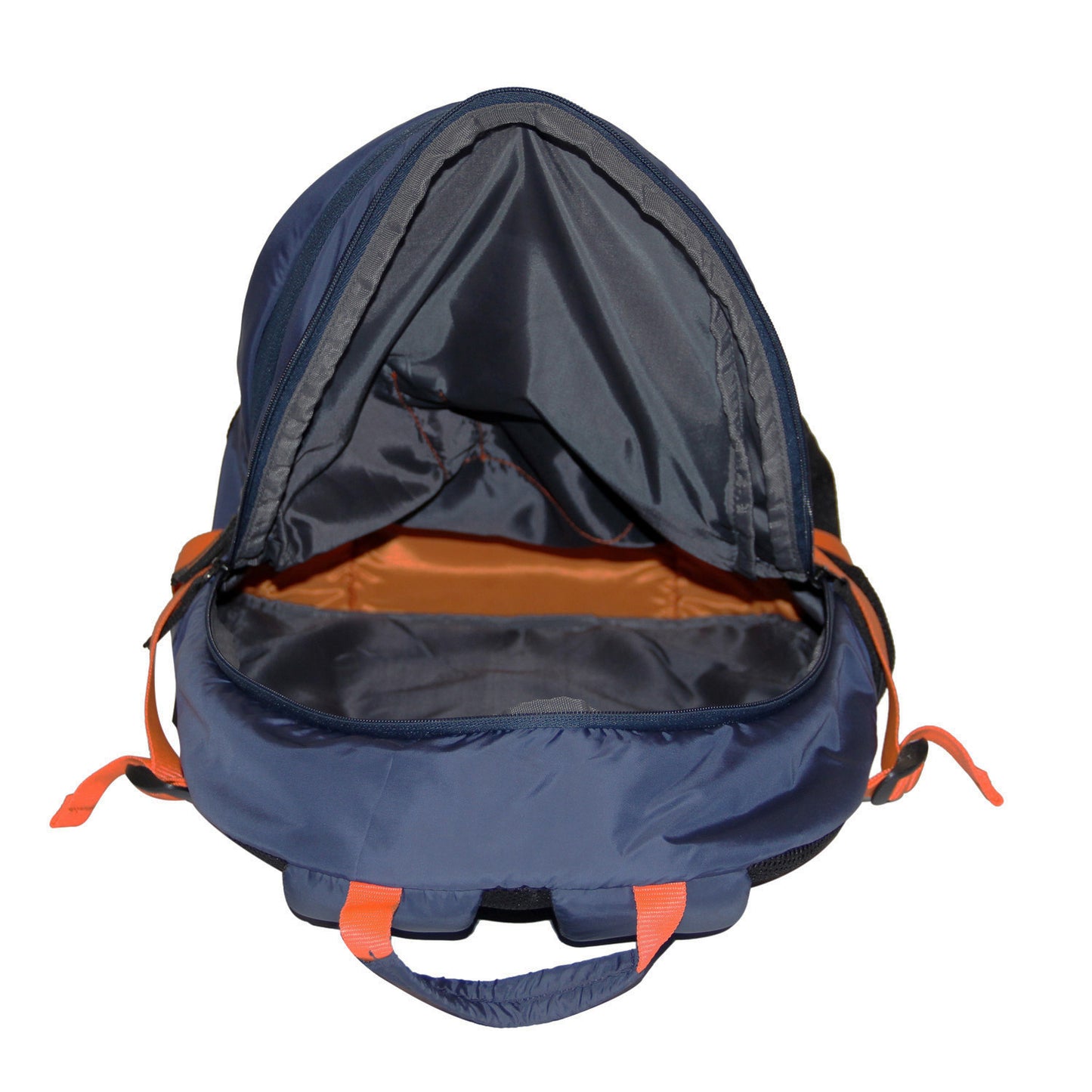 Unisex Navy Blue Solid Backpack