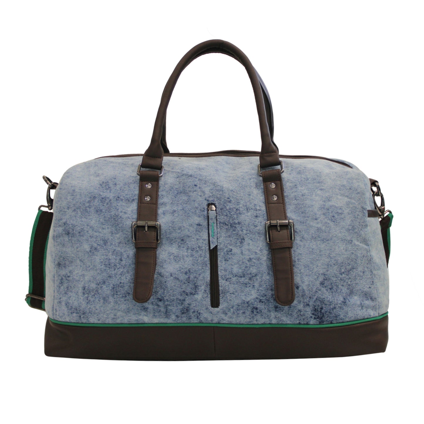 Washed Denim Duffle Bag