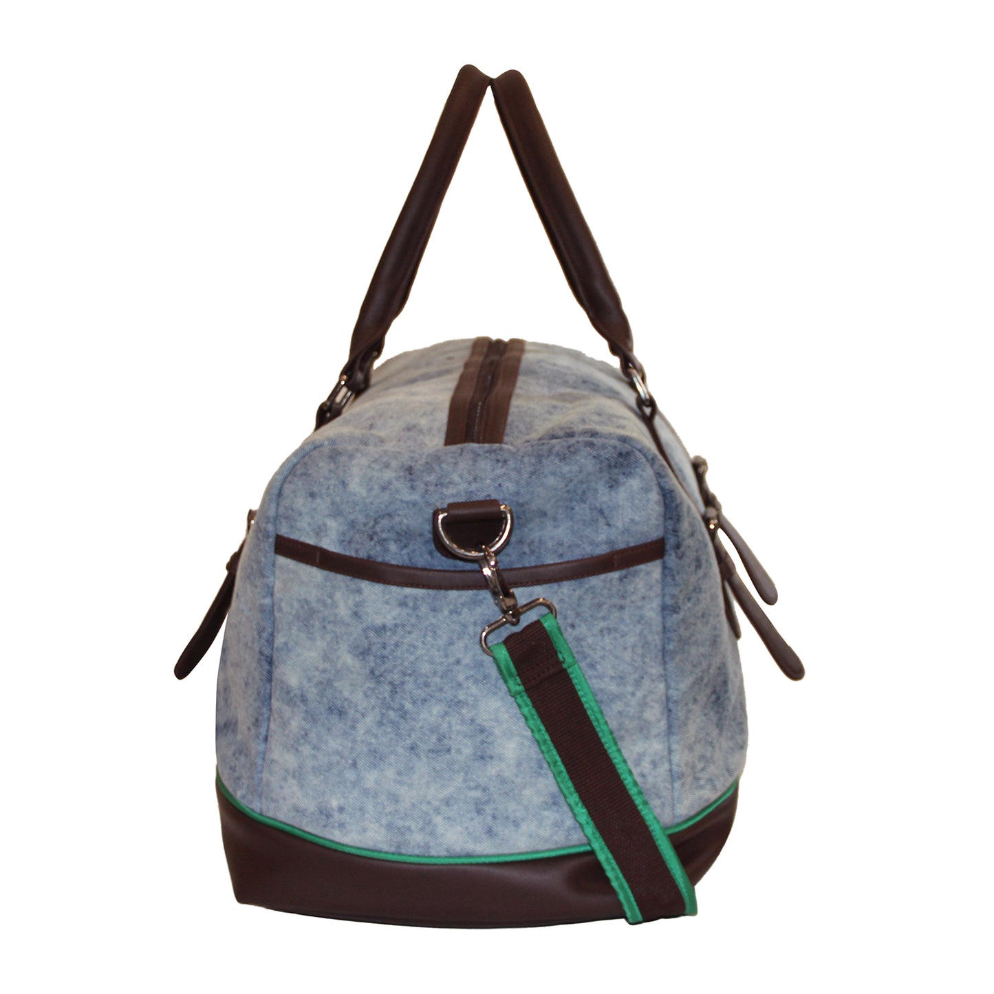 Washed Denim Duffle Bag