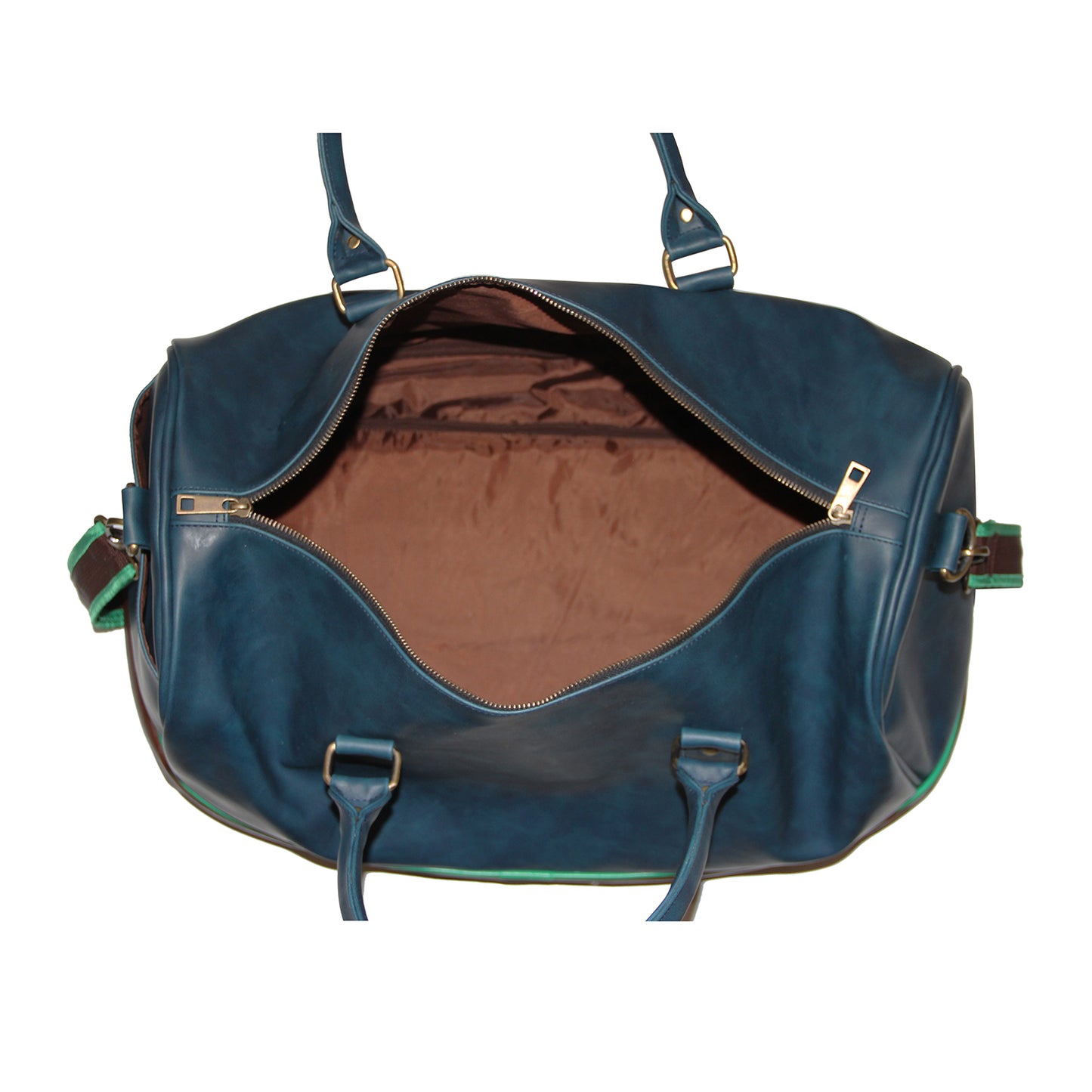 Weekender Bag - Navy & Brown