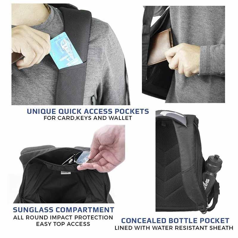 Zarc – 22 litres, 15.6 Inch Anti-Theft Laptop Backpack (Melange)