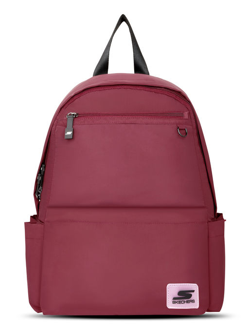 Unisex Micro Polyester Single Compartment Maroon Backpack