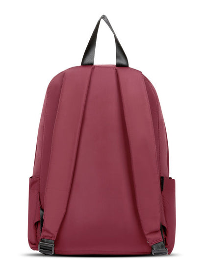Unisex Micro Polyester Single Compartment Maroon Backpack
