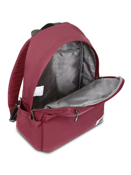 Unisex Micro Polyester Single Compartment Maroon Backpack