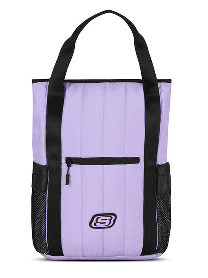 Unisex Quilted Front and Side Lavender Backpack