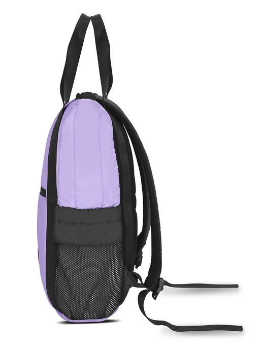 Unisex Quilted Front and Side Lavender Backpack