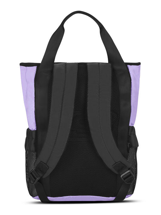 Unisex Quilted Front and Side Lavender Backpack