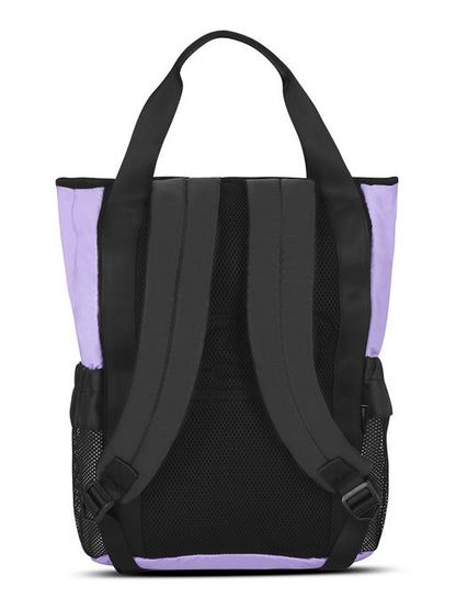 Unisex Quilted Front and Side Lavender Backpack