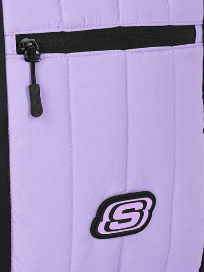 Unisex Quilted Front and Side Lavender Backpack