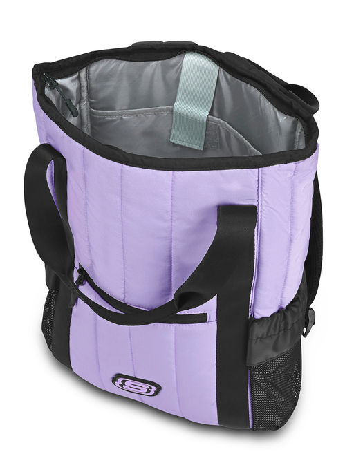 Unisex Quilted Front and Side Lavender Backpack