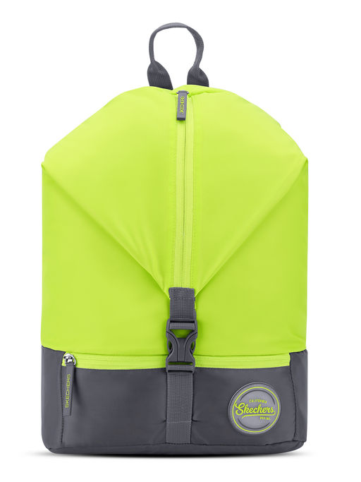 Unisex Front Green Yellow Backpack