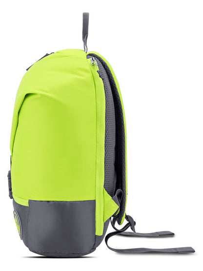 Unisex Front Green Yellow Backpack