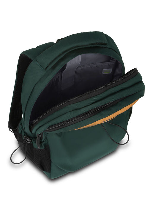 Unisex Multi Compartment Beige Green Backpack