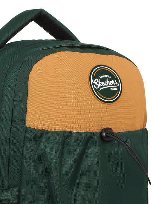 Unisex Multi Compartment Beige Green Backpack
