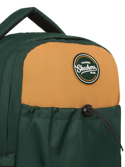 Unisex Multi Compartment Beige Green Backpack