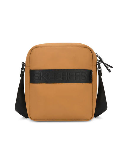 Unisex Front Pocket Brown Crossbody Bag