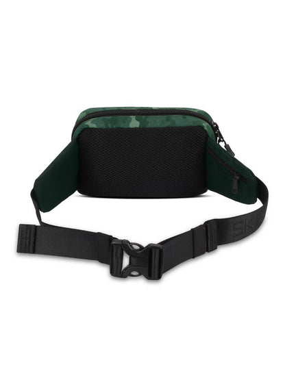 Unisex Green Camouflage Waist Bag