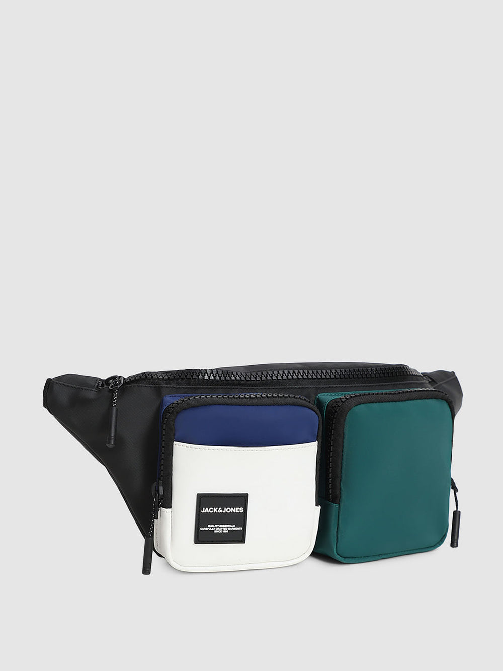 BLACK COLOURBLOCKED CHESTPACK