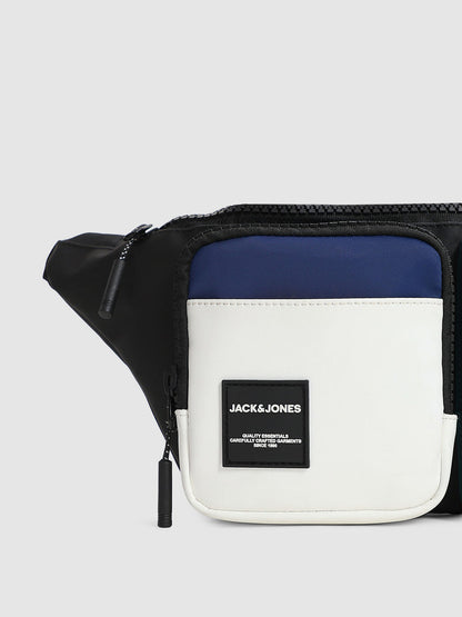 BLACK COLOURBLOCKED CHESTPACK