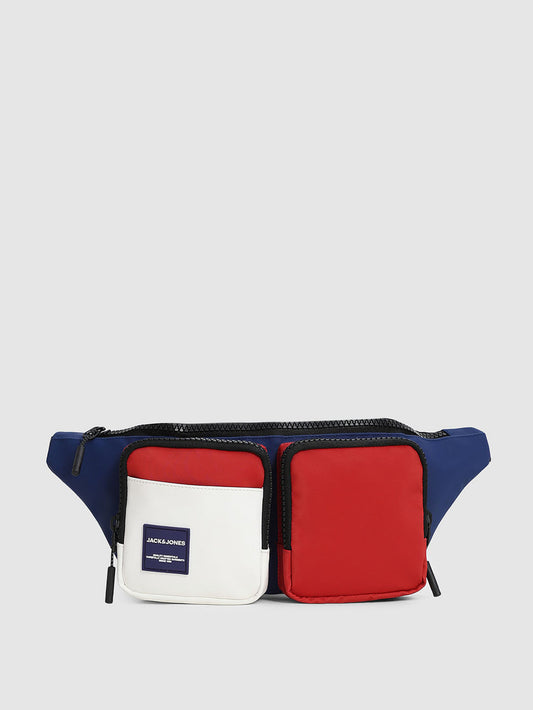 BLUE COLOURBLOCKED CHESTPACK