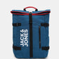 JACK & JONES BLUE ROLL TOP BACKPACK