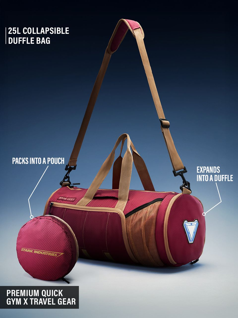 Iron Man: Collapsible Duffle Bag