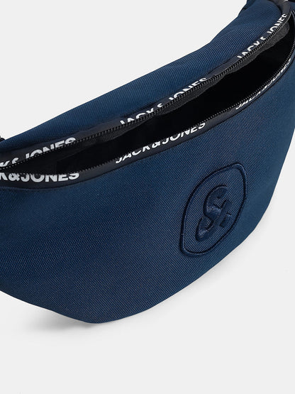 NAVY BLUE LOGO PRINT BUMBAG